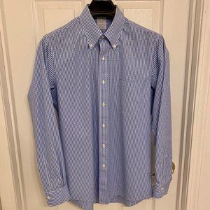 Brooks Bros. Blue/White Plaid Dress Shirt
